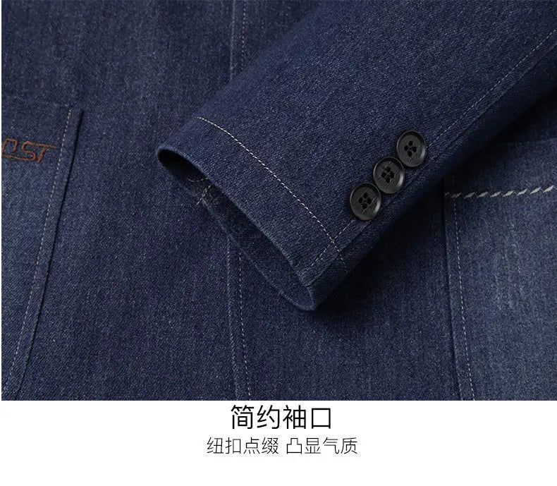 El nuevo traje casual de 2025 es una elegante chaqueta de traje informal de negocios de estilo británico, fresca y versátil. - Edgartyh