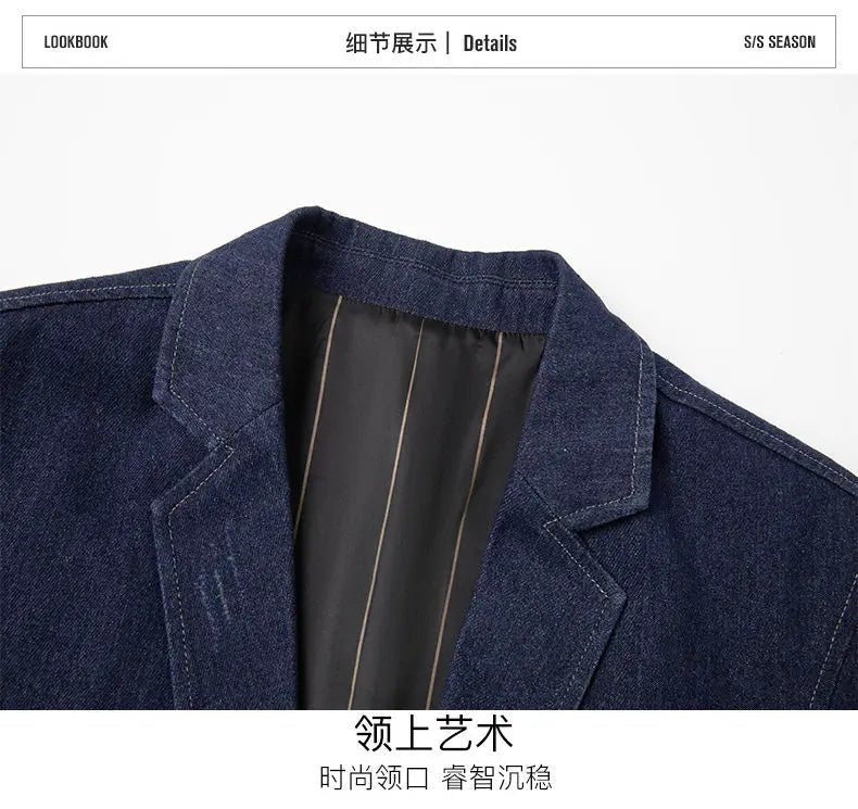 El nuevo traje casual de 2025 es una elegante chaqueta de traje informal de negocios de estilo británico, fresca y versátil. - Edgartyh