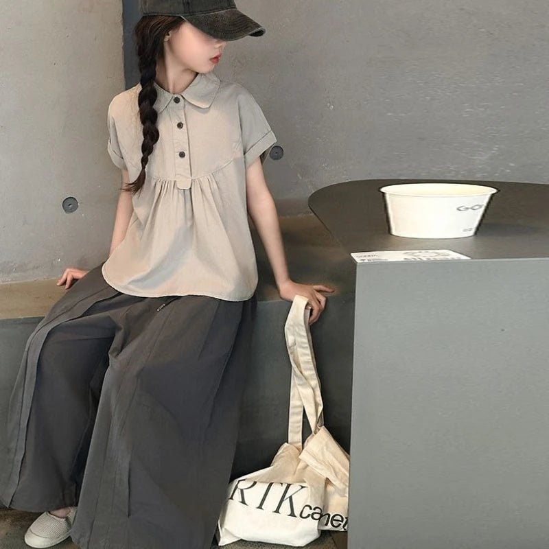Ropa para niños niñas de 8 a 10 años niña primaria 2025 conjunto de verano para niños Top para niñas sudadera chándal camisetas disfraz - Edgartyh