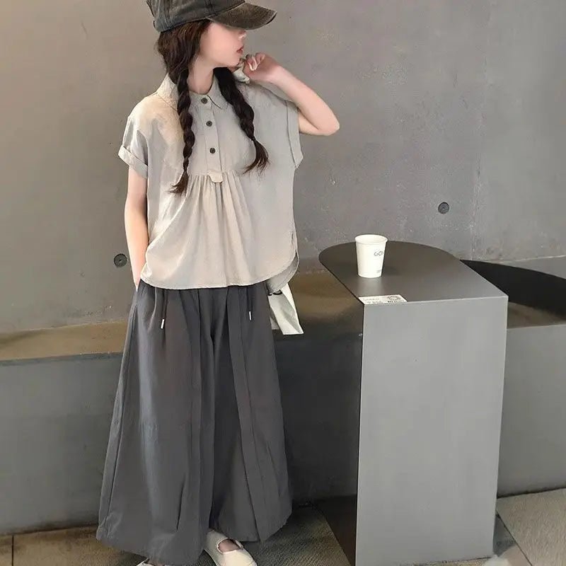 Ropa para niños niñas de 8 a 10 años niña primaria 2025 conjunto de verano para niños Top para niñas sudadera chándal camisetas disfraz - Edgartyh