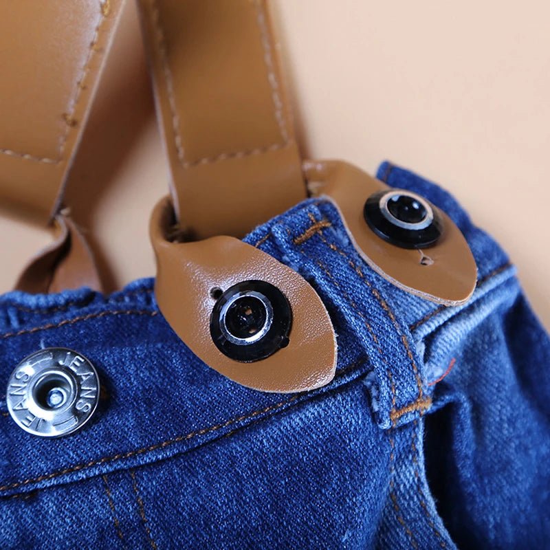Venta caliente, conjunto de ropa para niños pequeños para niño, traje informal con tirantes, camisa + Pantalones cortos, ropa para niños, conjunto de traje para niños al por menor 1 - 6T - Edgartyh