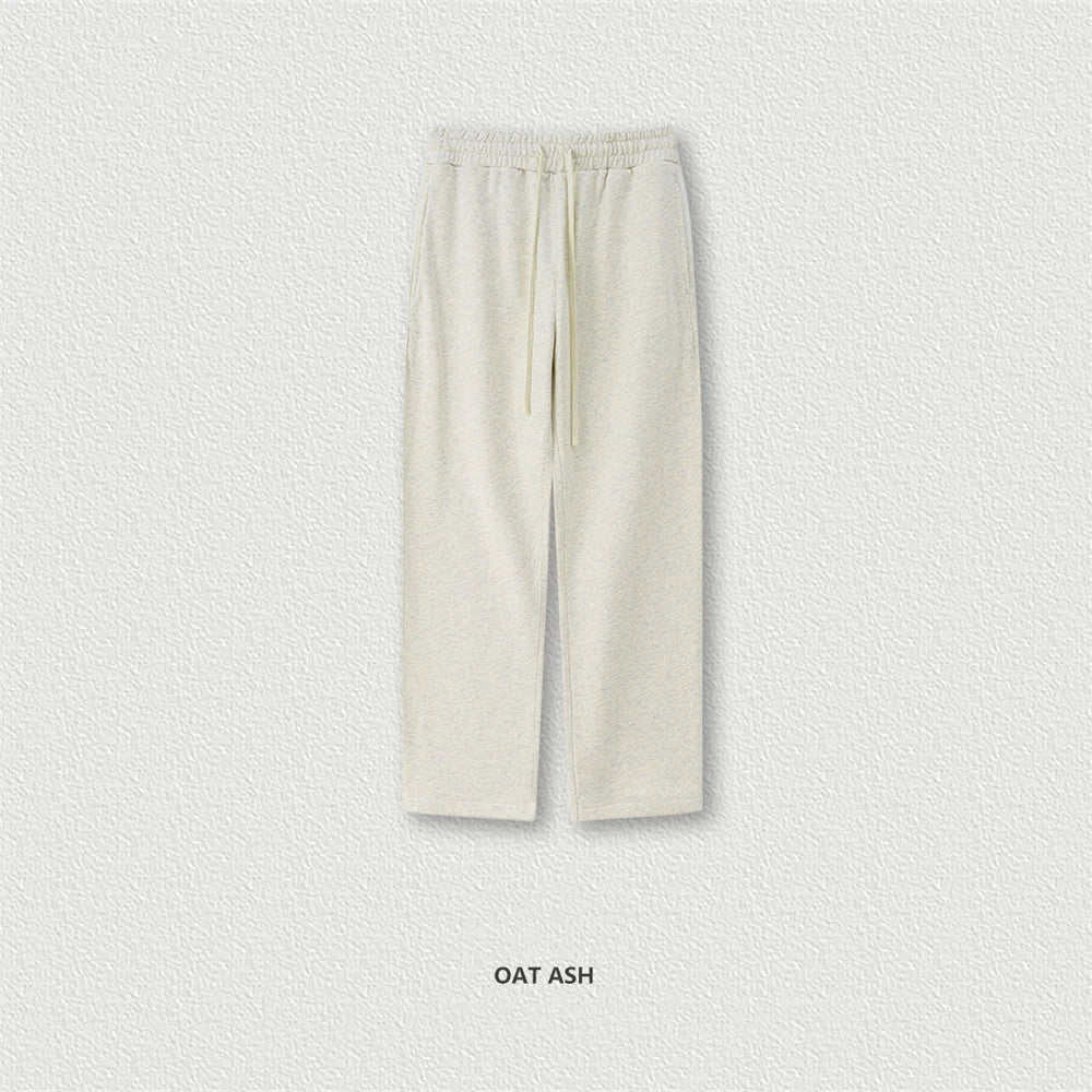 ZODF - Pantalones rectos sólidos para hombre, ropa de chándal holgada básica de rizo, 360gsm, HY0950, otoño - Edgartyh